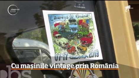 Cu mașinile vintage prin România. A treia ediţie a caravanei Go România au adus pe şoselele ţării 20 de maşini vechi