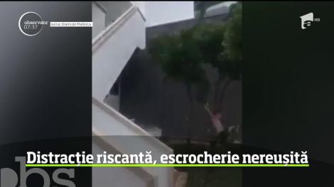 Distracție riscantă, escrocherie nereușită
