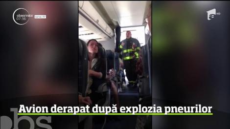 Incident pe aeroport, lângă New York. Un avion cu 166 de pasageri a derapat şi a ieşit de pe pistă
