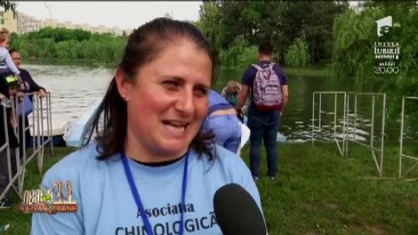 Neatza cu Răzvan și Dani. Imagini inedite de la concursul de sărituri în apă pentru câini