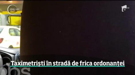 Sute de taximetrişti au protestat în Bucureşti