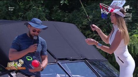 Provocarea Baschet pescăresc, de la Neatza cu Răzvan și Dani. Roxana Nemeș vs. Ramona Olaru