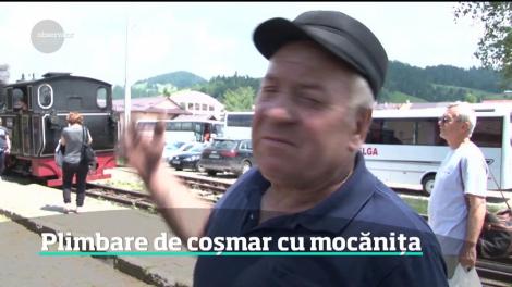 Sute de turişti care au mers cu mocăniţa au fost hărţuiţi pe tot traseul de un individ agresiv