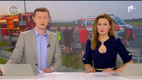 Şoferul care a provocat un accident cu trei morţi după ce a intrat pe contrasens pe Autostrada Vestului, a fost arestat preventiv