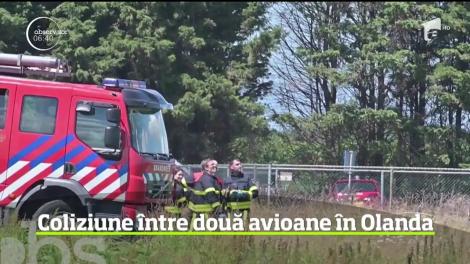 Accident aviatic în Olanda. Doi oameni au murit şi alte două persoane au fost rănite după ce două avioane de mici dimensiuni s-au lovit în timpul zborului