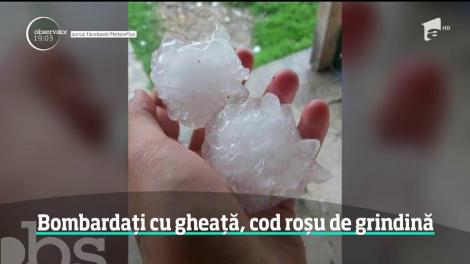 Grindina a făcut prăpăd în mai multe localităţi din Timiş. Meteorologii au emis o avertizare de cod roşu de vreme severă pentru această zonă