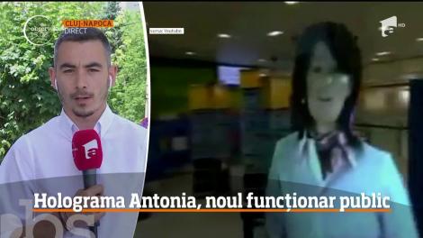 Holograma Antonia, primul funcţionar public virtual din ţară