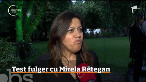 Test fulger cu Mirela Retegan