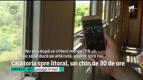 Călătoria spre litoral, un chin de 30 de ore pentru sute de turiști