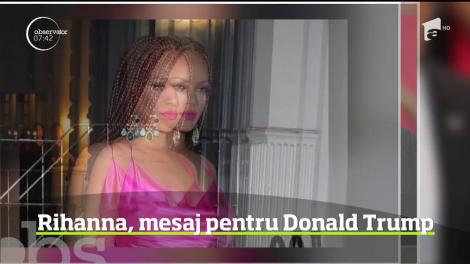 Când vine vorba de politică, Rihanna dovedeşte că este foarte vehementă şi nu se fereşte să spună ce crede