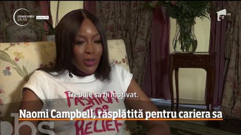 Naomi Campbell, răsplătită pentru cariera sa de către Consiliul Britanic de Modă