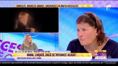 Acces Direct. Mama celor patru copii vrea să facă testul poligraf: Vreau să demonstrez că nu l-am înșelat