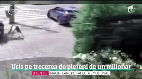 Imagini şocante au fost filmate pe o trecere de pietoni. Un milionar din Cluj-Napoca a fost filmat când loveşte mortal un tânăr