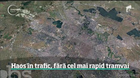 Prima zi fără tramvaiul 41 a creat haos în traficul din București. „Metroul ușor” a fost înlocuit de două linii de autobuz