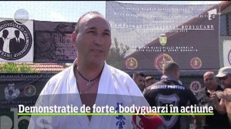 Demonstrație de forțe, bodyguarzi în acțiune la Mangalia