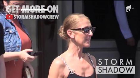 Cârcotașii spun că este prea slabă, dar Celine Dion le-a închis gura, cu cea mai recentă apariție! Cum a fost surprinsă artista la ieșirea dintr-un hotel de lux