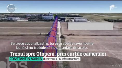 Nici nu au început lucrările pentru tronsonul de cale ferată care va ajunge până la Aeroportul Otopeni, că a început scandalul. Potrivit proiectului, trenurile vor trece prin curţile oamenilor