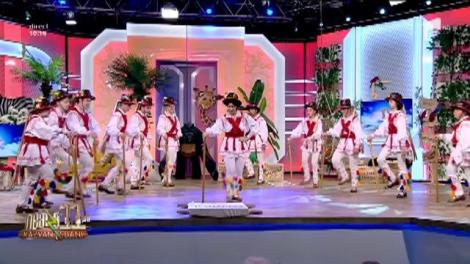 Călușarii au dat buzna la Neatza cu Răzvan și Dani. Ansamblul Artistic Doina Ilfovului al Centrului Cultural Buftea, dans popular