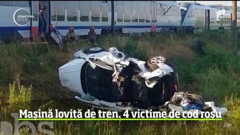 La ieşirea din localitatea Reghin, un autoturism a fost spulberat de un tren Inter Regio la trecere la nivel cu cale ferată semnalizată cu crucea Sfântului Andrei