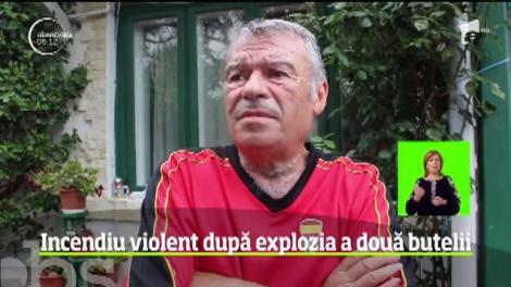 Incendiu violent în localitatea Sărata Monteoru din Buzău. Explozia a două butelii a creat pagube uriaşe în trei gospodării