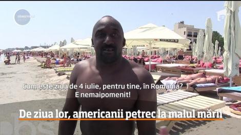 Militari americani de la baza Mihail Kogălniceanu şi-au sărbătorit ziua naţională pe litoralul românesc