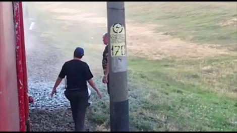 Sute de oameni sunt îngroziți. Locomotivă în flăcări! Trenul Constanța-Galați, bombă cu ceas!