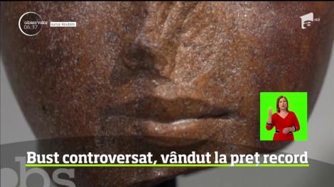 Un bust al faraonului Tutankhamon, despre care Egiptul susţine că ar fi furat, a fost vândut la licitaţie