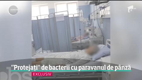 Pacienţi infectaţi cu bacterii periculoase, izolaţi de formă cu un simplu paravan de pânză
