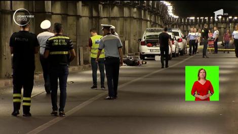 Accident mortal în pasajul Unirii, din capitală. Un motociclist şi-a găsit sfârşitul după ce a pierdut controlul bolidului şi s-a izbit de stâlpii de susţinere