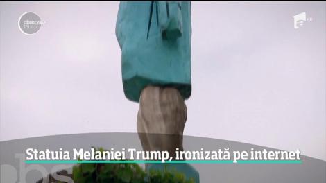 Statuia Melania Trump, ironizată pe Internet