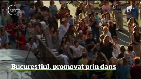Zeci de persoane s-au alăturat unui flashmob inedit în Capitală