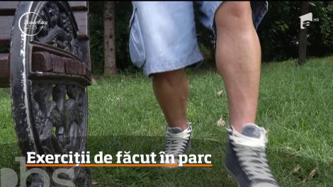 Activițăți sportive în familie. Ce exerciții putem face în parc