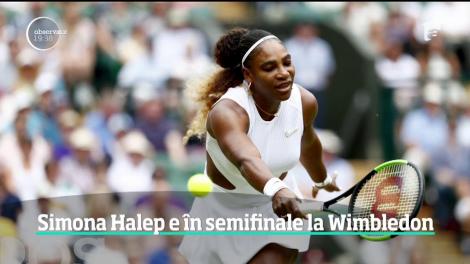 Simona Halep s-a calificat în semifinalele turneului de la Wimbledon