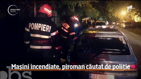 Mașini incendiate în Botoşani Piroman este căutat de poliție, dar oamenii se tem pentru autoturismele lor