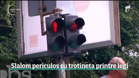 Se înmulţesc incidentele în trafic cauzate de utilizatorii trotinetelor electrice