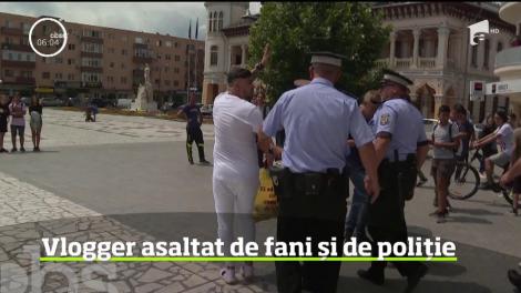 Întâlnirea unui vlogger cu fanii a creat isterie la Buzău. Oamenii legii au fost nevoiți să intervină
