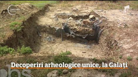 Vestigiile unui turn de observaţie unic în Europa, descoperit într-un sit arheologic daco-roman, de lângă Galaţi