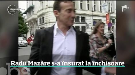 Radu Mazăre s-a însurat la închisoare. Obişnuit cu petreceri extravagante, fostul edil a avut parte doar de o ceremonie simplă