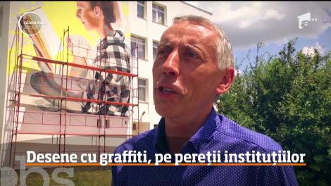 Adevărate opere de artă, pe străzile şi zidurile din Sibiu. Cui se datoreză schimbarea la faţă a oraşului