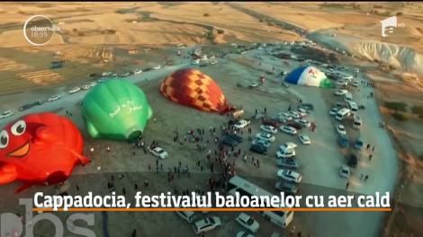 Cer colorat cu zeci de baloane cu aer cald! Distracție și bucurie în Cappadocia