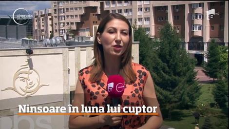 Ninsoare în luna lui cuptor. În vârf de munte temperaturile au coborât până la - 7 grade Celsius