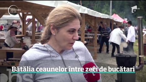 Bătălia preparatelor la ceaun, în staţiunea Borsec. Zeci de bucătari din Albania, Republica Moldova sau Ungaria şi-au prezentat tradiţiile culinare