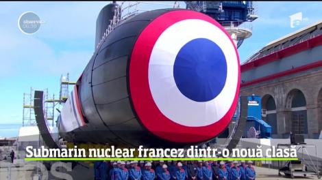 Primul submarin francez cu propulsie nucleară dintr-o nouă clasă, numită Barracuda, inaugurat de Emmanuel Macron