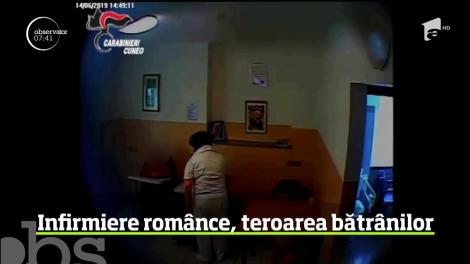 Scene uluitoare, filmate cu camera ascunsă! Două infirmiere românce din Italia lovesc mai mulţi bătrâni dintr-un azil