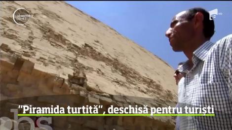 Piramidă turtită din Egipt, deschisă, pentru prima oară, vizitatorilor