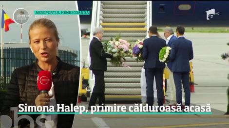 Simona Halep, primire călduroasă acasă