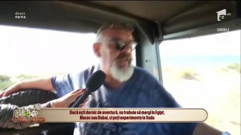 Jeep safari pe plaja sălbatică de la Vadu cu echipa de la Neatza cu Răzvan și Dani