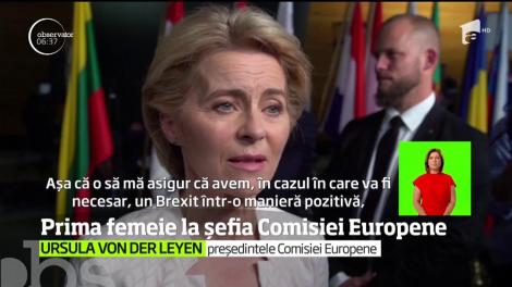 Ursula von der Leyen a devenit prima femeie preşedinte al Comisiei Europene