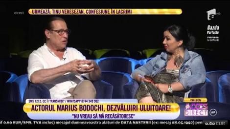 Actorul Marius Bodochi, dezvăluiri uluitoare! "Nu vreau să mă recăsătoresc"