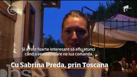 Sabrina Preda a ajuns anul acesta în Toscana pentru un concediu bine meritat